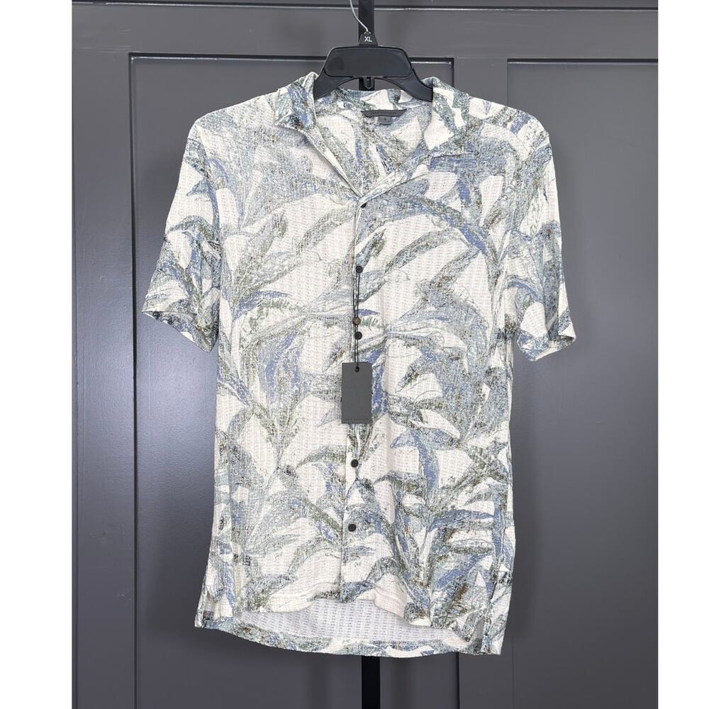 NWT John Varvatos Conant Desert Flower Camp Shirt, S, $168 MSRP
